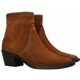 Shabbies Amsterdam - Wieke - Enkellaars - Cognac - Suède