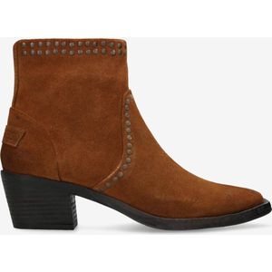 Shabbies Amsterdam - Wieke - Enkellaars - Cognac - Suède