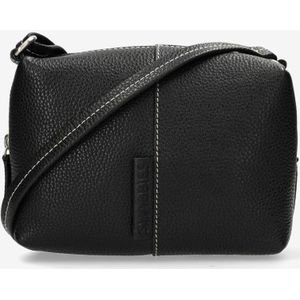 Shabbies Amsterdam - SAAR - Crossbody Tas - Zwart - Leer