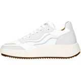 Shabbies Amsterdam Women Chavi Ziggi Sneaker Nubuck White Beige