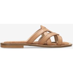 Fred de la Bretoniere Sandalen zonder Hak - Kleur Cognac