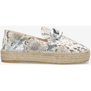 Fred de la Bretoniere - June Chain Espadrille - Lichtblauw - Leer