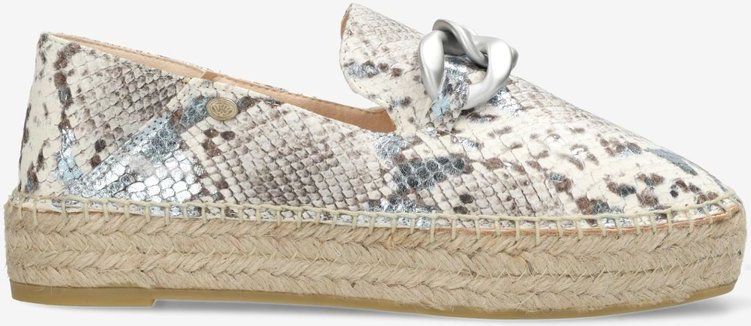 Fred de la Bretoniere - June Chain Espadrille - Lichtblauw - Leer
