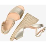 Fred de la Bretoniere Women Jacky O-Nine Espadrille Metallic Leather Light Gold-Schoenmaat 37