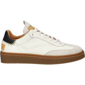 Shabbies Amsterdam - Bossa Nuovo - Sneakers - Wit/Zwart - Leer