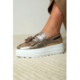 Fred de la Bretoniere - Vajen - Loafer - Metallic Goud - 100% Leer