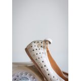 Fred de la Bretoniere - Elodie Stud Ballerina Leather - Beige - Ballerina