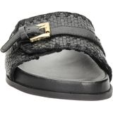 Fred de la Bretoniere Slippers - Dames - Leer met Weefwerk en Gesp