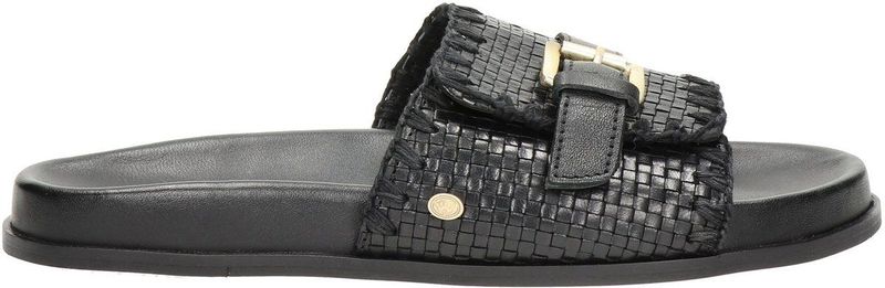 Fred de la Bretoniere Slippers - Dames - Leer met Weefwerk en Gesp