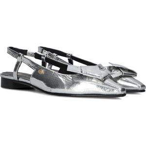 Fred de la Bretoniere - Elisse Sling - Ballerina - Zilver - Metallic Crinkle Leer