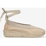 Shabbies Amsterdam - Palma - Espadrilles - Panterprint - Beige/Bruin - Leer