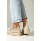 Shabbies Amsterdam - Palma - Espadrilles - Panterprint - Beige/Bruin - Leer
