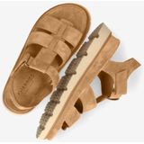 Shabbies Amsterdam Sandalen Wana Sandalen Cognac - Maat 36