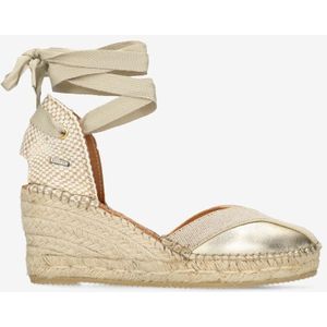 Shabbies - Kaila KI Seven - Espadrilles - Geel - Jute - Gouden Sleehak