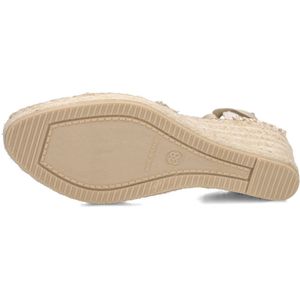 Shabbies - Kaila KI Seven - Espadrilles - Geel - Jute - Gouden Sleehak