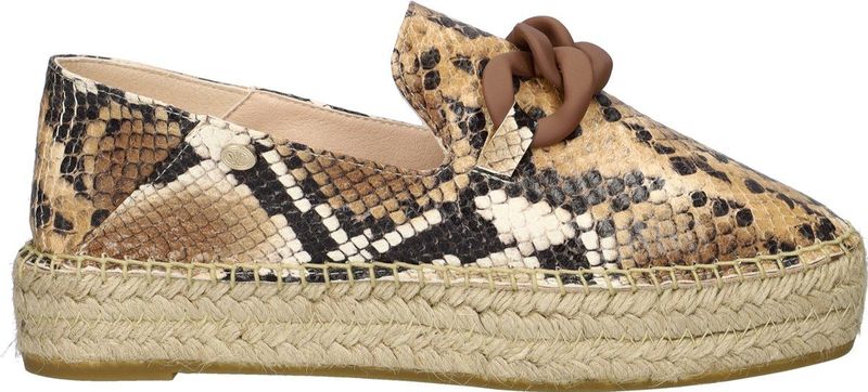 Fred de la Bretoniere - June Chain - Espadrille - Bruin Multi - Leer