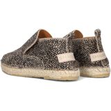 Shabbies - Elche Lofa - Instapper - Bruin/Wit - Suède Leer