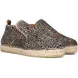 Shabbies - Elche Lofa - Instapper - Bruin/Wit - Suède Leer