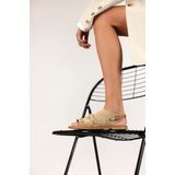 Shabbies Amsterdam - Angel Sleeve Suede - Sandaal - Dark Sand