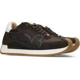 Fred de la Bretoniere - Yentl Sign - Sneakers - Donkerbruin/Wit