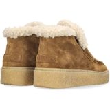 Shabbies Amsterdam - Senna Anna - Gevoerde Suède Enkelboots - Cognac
