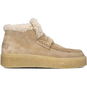 Shabbies - Senna Anna - Enkellaarsjes - Beige - Suède