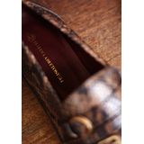 Fred de la Bretoniere - Paris Grive - Leren Loafers - Bruin - Slangenprint