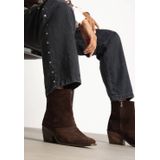 Shabbies Amsterdam - Jaira Double - Enkellaarsjes - Donkerbruin