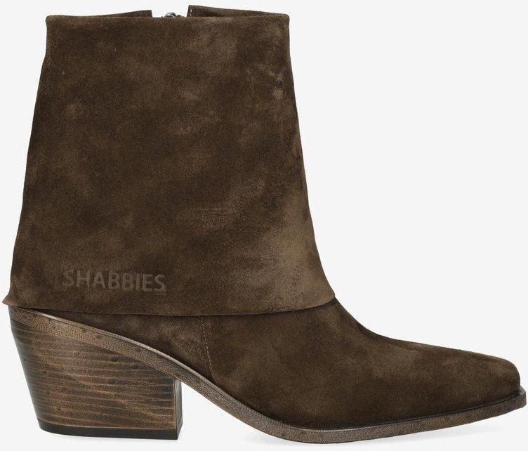 Shabbies Amsterdam - Jaira Double - Enkellaarsjes - Donkerbruin