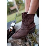 Shabbies - Jaira Double - Enkellaarsjes - Bruin - Suède