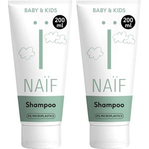 Naïf - Verzorgende Shampoo Voordeelset - Baby's en Kinderen - met Natuurlijke Ingrediënten - 2x200ml