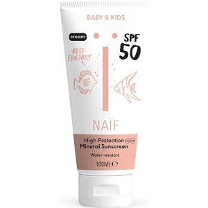 Naïf - Zonnebrandcrème - Baby's & Kinderen - SPF50 - met Natuurlijke Ingrediënten - 100ml