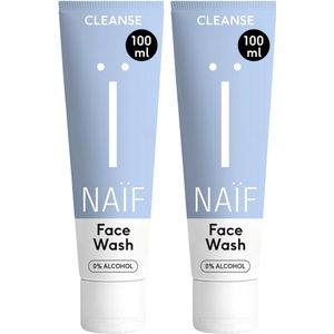 Naïf - Gezichtsreiniger Voordeelset - Face Wash - Gezichtsverzorging - met Natuurlijke Ingrediënten - 2x100ml