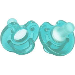MijnNami Soother Speen - 2 stuks - NICU Prematuur speen - Newborn fopseen - 34w / 0-6 maanden (Turquoise)