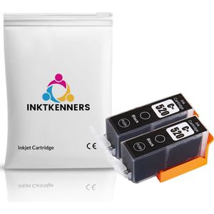 Dual Set Inktcartridges Geschikt voor Canon PGI-520XL | 2x zwart inktcartridges Geschikt voor Pixma IP3600, IP4600, IP4700, MP540, MP5410, MP550, MP560, MP620, MP630, MP640, MP980, MP990, MX860, MX870
