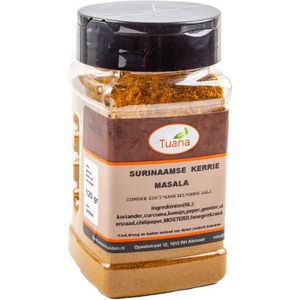 Tuana Kruiden - Surinaamse Kerrie Poeder - Strooibus 120 Gram - Kruiden Zonder Zout - MP0130