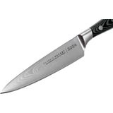 Eden Classic Damast Universeelmes 13 cm Keukenmes EQ2030-113 Super Scherp Allround Utilitymes, Damaststaal
