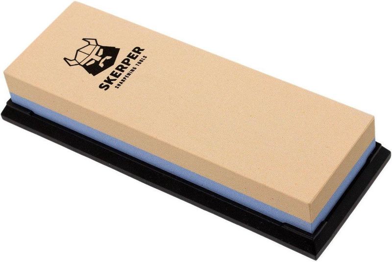 Skerper Basic SH001 Combinatieslijpsteen 180/600 Grit, voor het Vormen en Scherp Slijpen van een Bot Mes