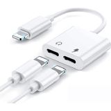 Xtabarya - 2 in 1 Splitter - Geschikt voor Lightning - Audio en Opladen