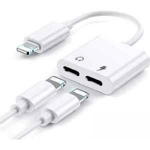 Xtabarya - 2 in 1 Splitter - Geschikt voor Lightning - Audio en Opladen