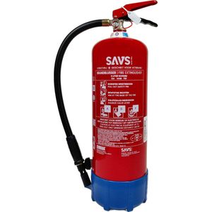 SAVS® Brandblusser Vetblusser schuim 6 liter - 21A 144B 75F - Vorstvrij - Met montagebeugel - Schuimblusser - 6L