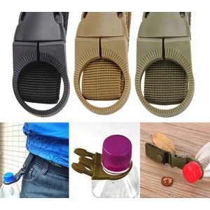 1x Gemakkelijk Flesjes Meenemen - Riem - Gesp - Waterfles Houder - Haak - Fles aan broek vastmaken - Wandelen - Outdoor