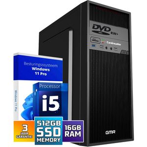 Intel - Compleet PC - Intel Core i5 - 16 GB RAM - 500 GB SSD - Windows 11 Pro