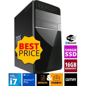 Intel - Compleet PC - Intel Core i7 - 16 GB RAM - 500 GB SSD - Windows 11 Pro