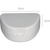 Gebitsbakje - Beugelbakje - Wit - Voor - Beugel - Kunstgebit - Prothese - Beugelbakje - Beugeldoosje - Bakje