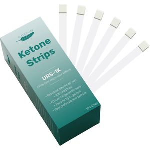 Ketonentest - 100 strips - Keto - Dieet - URS-1K - FDA Keurmerk - Ketose - Urine - Test - Strips
