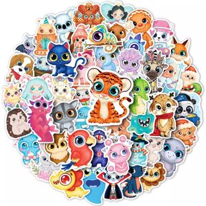 Grappige Dieren Stickers - 50 Stuks - Grote Ogen - Kinderen en Volwassenen