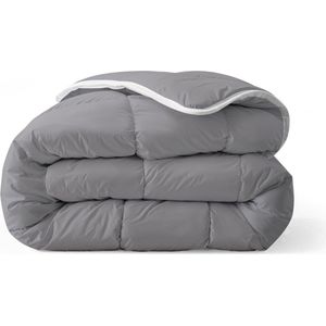 Zelesta Royalbed Anthracite 240x200cm - Dekbed zonder overtrek - 30 dagen proefslapen - Wasbaar hoesloos dekbed - Bedrukt dekbed - All year zomerdekbed & winterdekbed