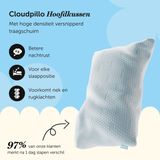 Cloudpillo - Original - Hoofdkussen - Memory Foam - Afstelbaar Design - Geschikt voor rug-, zij- en buikslapers