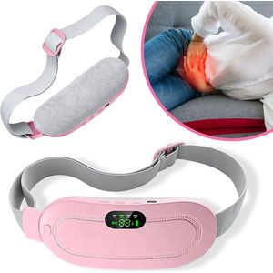 Luxe - Menstruatie Warmteband - Massagekussen - Roze - 3 Warmtestanden - Triltechnologie